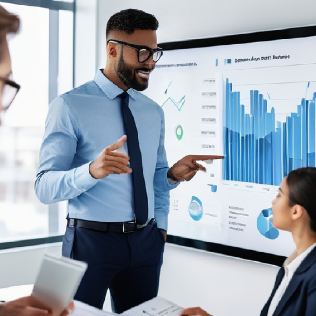 고객 데이터 분석의 통계적 기초 - **Prompt:** "A diverse group of modern business professionals, including men and women of various et...