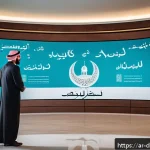 고객 데이터 분석을 통한 경쟁 우위 확보 - A sophisticated Middle Eastern business meeting scene featuring diverse Arab professionals analyzing...